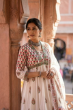 Jaipuri Pure Cotton Pink Anarkali Suit Set