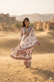 Jaipuri Pure Cotton Pink Anarkali Suit Set