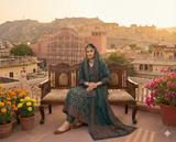 Jaipuri Pure Cotton Anarkali Suit Set
