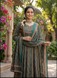 Jaipuri Pure Cotton Anarkali Suit Set