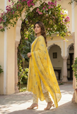 Jaipuri Pure Cotton Anarkali Suit (3-Piece)