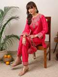 Party Wear Handwork Pink Cord-Set for Women | Trending Cord- Set