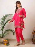 Party Wear Handwork Pink Cord-Set for Women | Trending Cord- Set