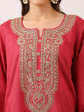 Party Wear Handwork Wine Pink Cord-Set for Women | Trending Cord- Set