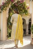 Jaipuri Pure Cotton Anarkali Suit (3-Piece)