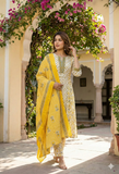 Jaipuri Pure Cotton Anarkali Suit (3-Piece)